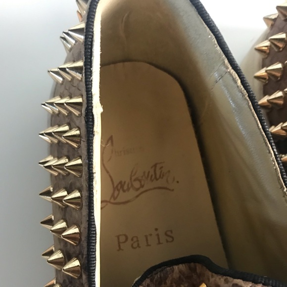 Spiked leopard print sneakers - Picture 2 of 6